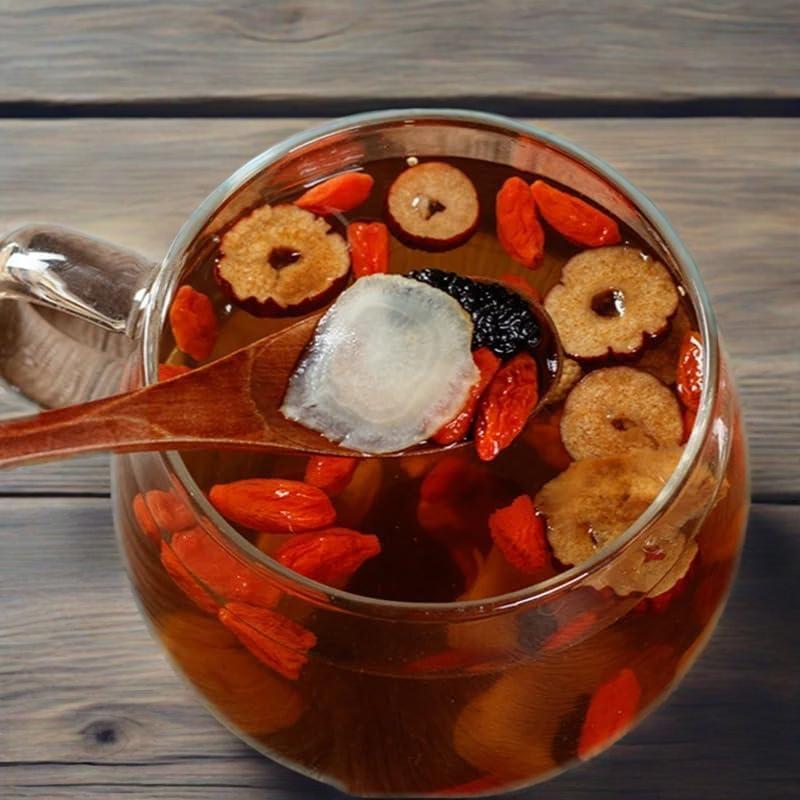 Kidney Tea Formula Ginseng Five Treasure Tea Combinationof Natural Tea for Men's Health and Vitality - BeverageKidneys & Liver Health Tea -Premium Ginseng Kidney FiveTreasure Tea