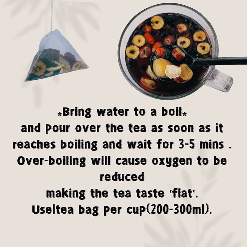 Kidney-tonifying tea formula Ginseng five-treasure tea combination scented tea Eight-treasure tea Red dates wolfberry tea Men's tea Health tea Mulberry herbal formula health tea