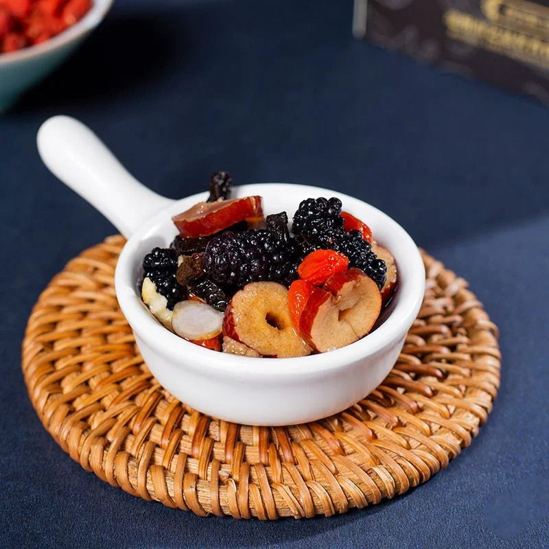 Kidney-tonifying tea formula Ginseng five-treasure tea combination scented tea Eight-treasure tea Red dates wolfberry tea Men's tea Health tea Mulberry herbal formula health tea