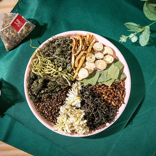 Colon cleansing tea Clear halitosis clear intestines and stomach balance the body acid alkaline cassia seed lotus leaf licorice mulberry leaf herb mint honeysuckle health care tea